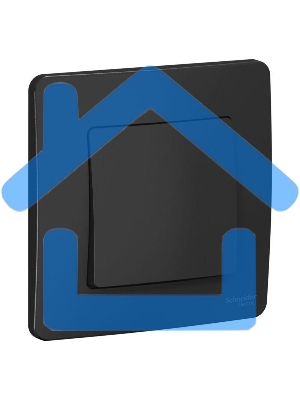 Выключатель 1-кл. СП BLANCA (сх.1) 10А 250В антрацит SchE BLNVS010106