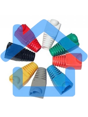 Защитные колпачки для кабеля 6,0мм cat.5, на соединение коннектора с кабелем, зеленый, 100 шт. в пчк