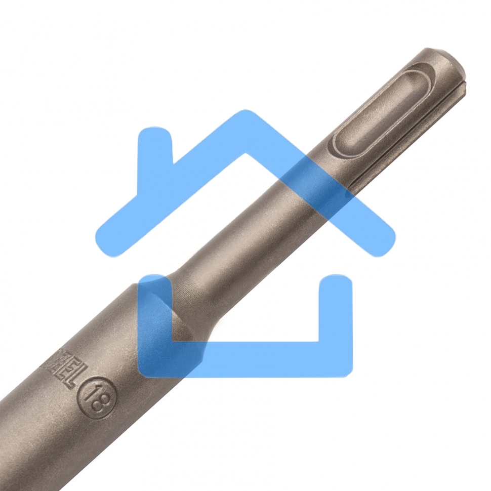 Бур по бетону, двойная спираль, Cobalt W-tip, 18x460 мм, SDS PLUS Denzel