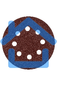 Круг абразивный Matrix на ворсовой подложке под 
