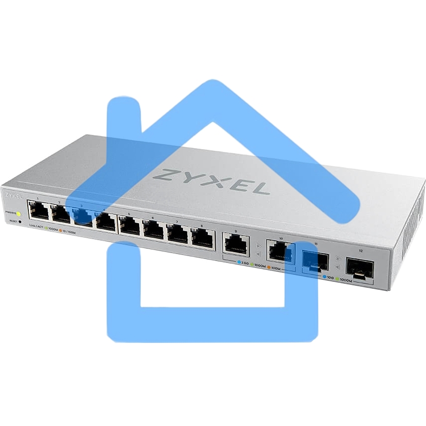 Коммутатор Zyxel XGS1210-12-ZZ0102F 8x1Гбит/с 2x2.5Гбит/с 2SFP+ управляемый