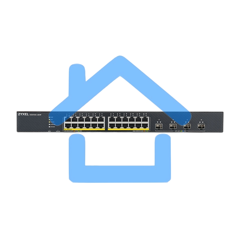 Коммутатор Smart L3 Lite PoE+ Zyxel NebulaFlex XGS1935-28HP, rack 19