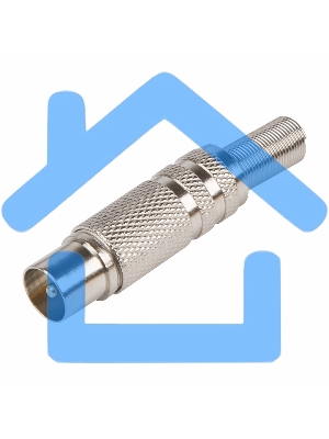 Разъем штекер TV никель c пружиной PROCONNECT (03-151)