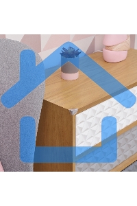 Прозрачные треугольные накладки-протекторы для мебели (3*2*1.5 см). 8 шт. 