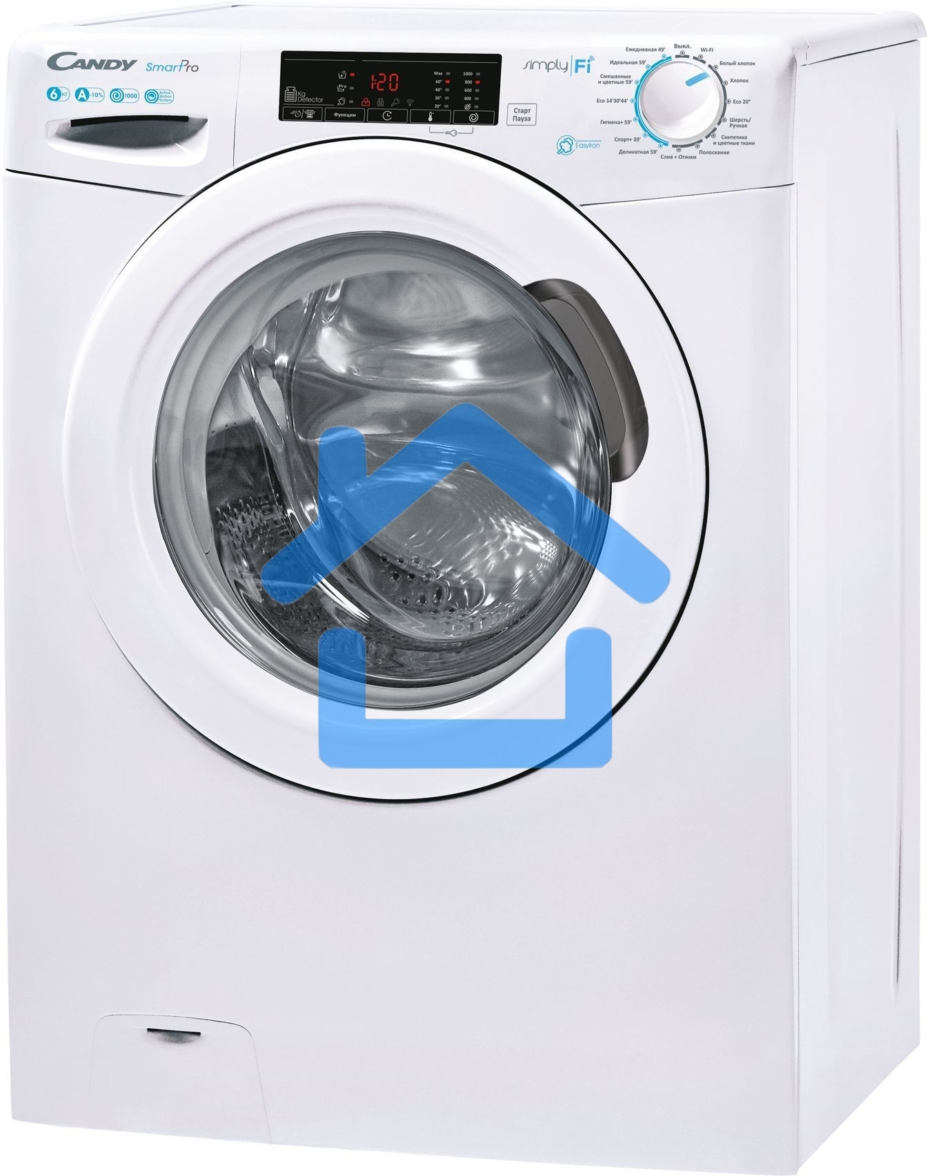 Стиральная машина Candy Smart Pro CSO34 106T1/2-07 белый, загрузка фронтальная 6 кг, 1000 об/мин., класс: А