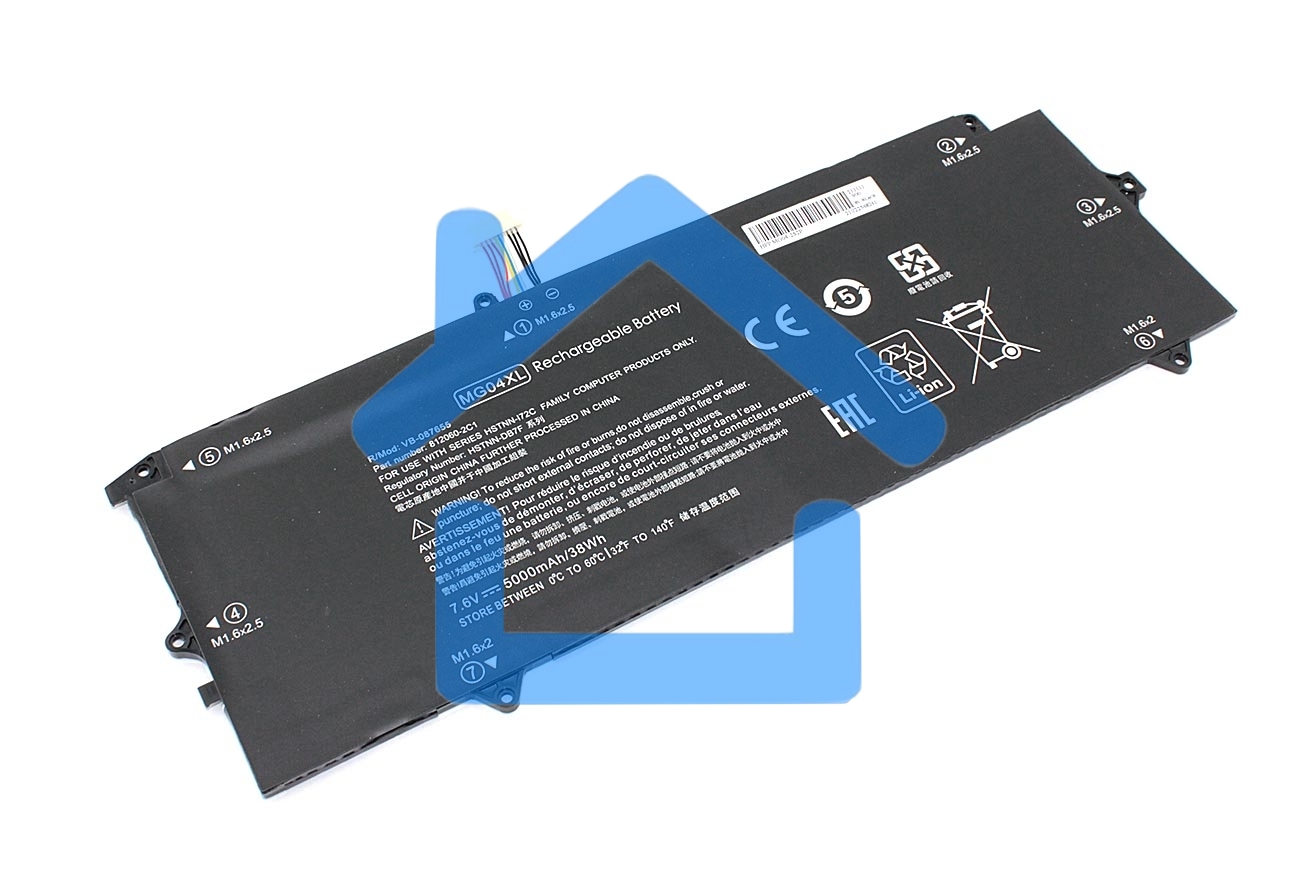 Аккумуляторная батарея для ноутбука HP Elite x2 1012 G1 (MG04XL) 7.6V 5000mAh OEM