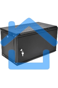 Шкаф телекоммуникационный настенный разборный ЦМО ЭКОНОМ 6U (600 x 650) дверь металл, черный (ШРН-Э-6.650.1-9005)