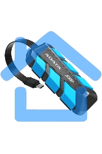 Внешний SSD ADATA SC740, 2TB, USB 3.2 Gen 2 Type-C, R/W 1050/1000, синий