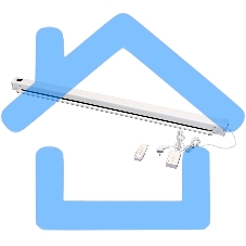 Экран 250x250см Motoscreen 1:1 настенно-потолочный рулонный (моторизованный) 139' фибергласс