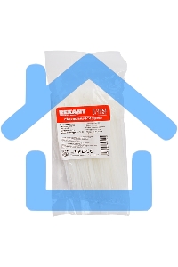 Хомут-стяжкa нейлоновая под винт Rexant 150x3,6 мм, белая, упаковка 100 шт.