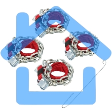 Цепи (браслеты) противоскольжения Rexant для кроссоверов (колеса 205-225 мм), к-т 4 шт.