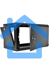 Шкаф телекоммуникационный настенный разборный ЦМО ЭКОНОМ 6U (600 x 650) дверь металл, черный (ШРН-Э-6.650.1-9005)