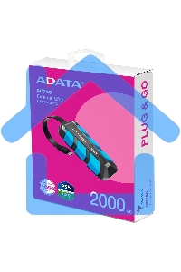 Внешний SSD ADATA SC740, 2TB, USB 3.2 Gen 2 Type-C, R/W 1050/1000, синий