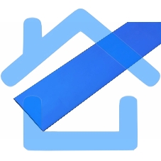 Термоусаживаемая трубка Rexant 35,0/17,5 мм, синяя, упаковка 10 шт. по 1 м