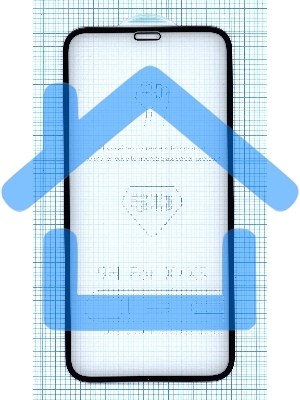 Защитное стекло 5D для Apple iPhone X черный