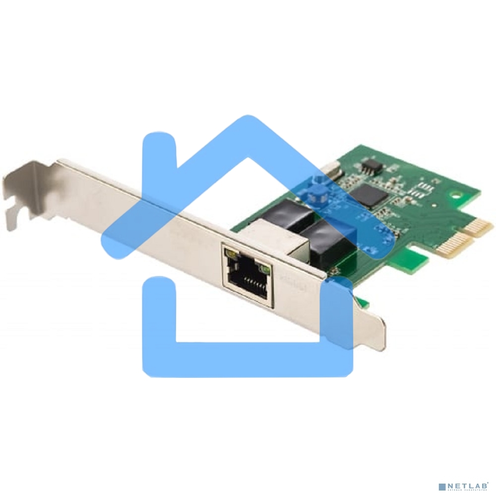 Сетевой адаптер Ethernet Gembird NIC-GX1 1000/100/10, PCI-express, чипсет RTL8111C