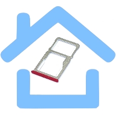 Лоток для SIM-карты Meizu M6 Note красный