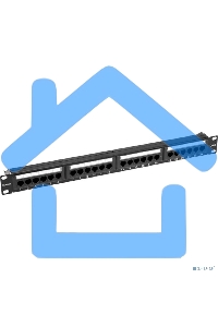 Панель коммутационная с кабельным органайзером 19