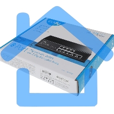 Коммутатор Cudy 8 RJ-45 10/100/1000M PSE ports +2 RJ45 10/100/1000 Uplink Port Unmanaged PoE+ Switch 120W, CCTV/VLAN mode support, long distance:250M at CCTV mode. 802.3af/at standard, Aternative 1/2(+),3/6(-), Rack-mountable Steel Case, Watchdog, 120W in