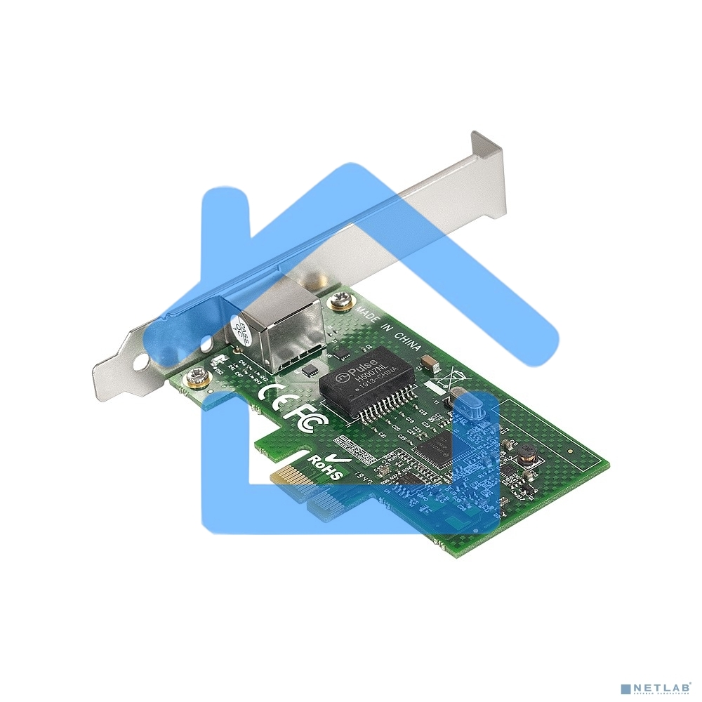 Сетевой адаптер Exegate EX283723RUS EXE-i210AT PCI Express 2.0 10/100/1000Mbps 1xRJ-45 (Copper) Intel WGI210AT