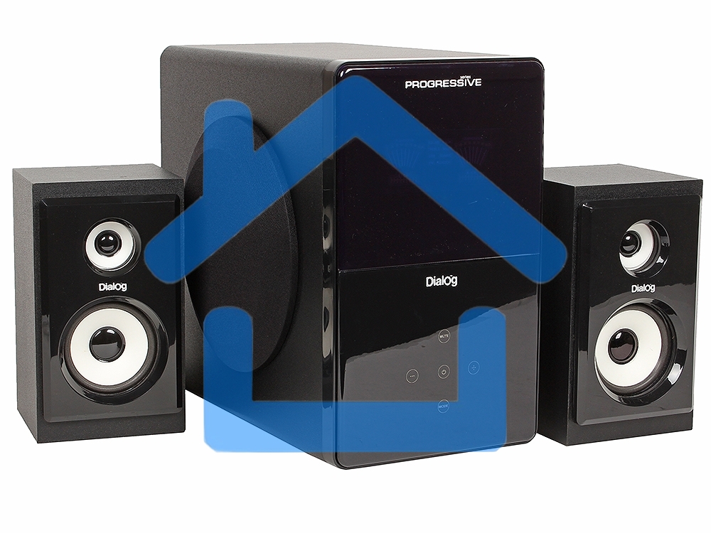 Акустическая система Dialog Progressive AP-220 черный 2.1, 30W+2*12W RMS, USB+SD reader