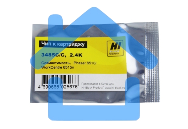 Чип Hi-Black к картриджу Xerox Phaser 6510/WC 6515 (06R03485), C, 2,4K