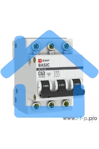 Выключатель автоматический EKF mcb4729-3-32C 3P 32А (C) 4,5кА ВА 47-29 Basic