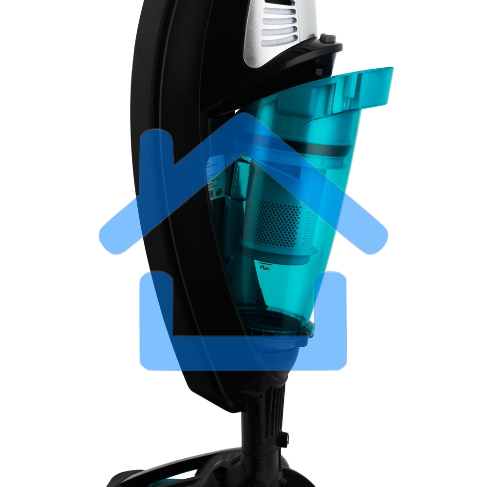 Пылесос вертикальный паровой Kitfort КТ-535-1 черный, питание от сети, 1600 Вт, уборка влажная/паром/сухая, пылесборник 1 л