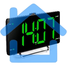 Радиобудильник Hyundai H-RCL246 черный LCD подсв:зеленая часы:цифровые FM