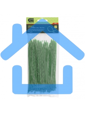 Хомуты, 150 х 2,5 мм, пластиковые, зеленые, 100 шт. Сибртех