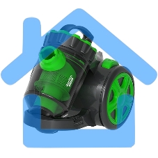 Пылесос Blackton Bt VC1604C черный/зеленый, 350/1600 Вт, уборка влажная/сухая, пылесборник контейнер 2 л