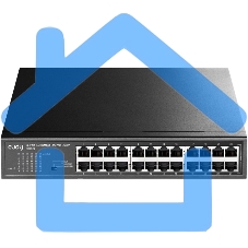 Коммутатор 24-Port 10/100 Mbps Switch, 24 10/100 Mbps RJ45 Ports, Switch/VLAN/Extend working mode DIP switch, Rack-mountable Steel Case, Power Saving, Plug & Play, Rack-Mount kits included