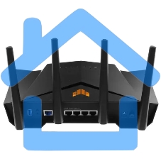 Игровой маршрутизатор ASUS TUF-AX4200/UK/13/P EU UK (90IG07Q0-MU9100) (90IG07Q0-MU9100)