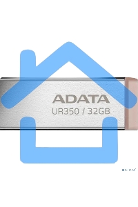 Флешка USB ADATA UR350 (UR350-32G-RSR/BG), 32G, USB 3.2, R/W 100/15, серебристый/коричневый