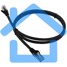 Патч-корд LANMASTER LSZH FTP кат.6, 1.0 м, черный