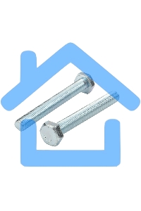 Болт шестигранный KRANZ DIN 933, 10х80, упаковка поставщика ( 24 кг. / 500 шт.)