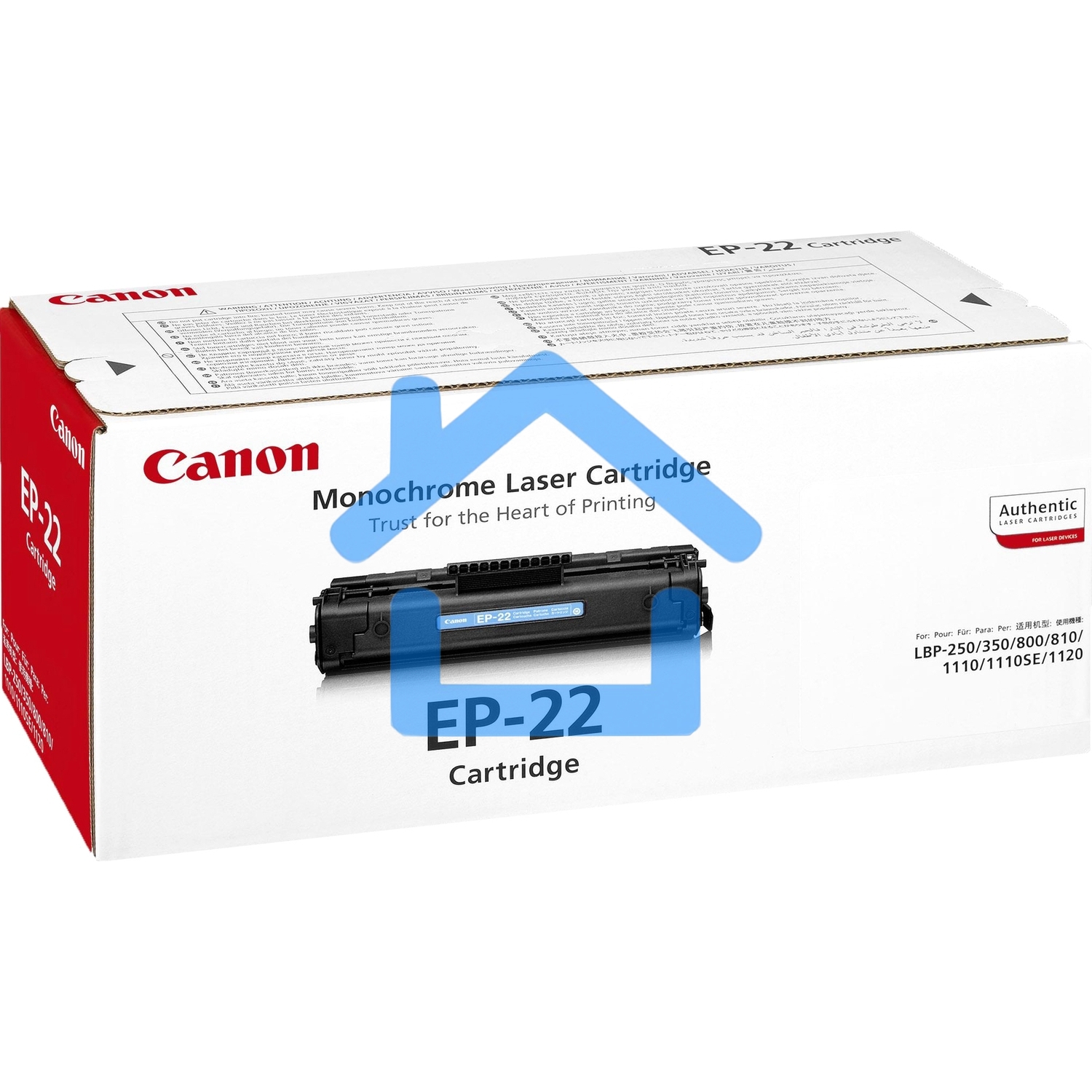 Картридж лазерный Canon EP-22 (1550A003, аналог HP C4092A) черный (2500 стр) для LBP 800/810/1120, HP LJ 1100/1100A/X, LJ 3200