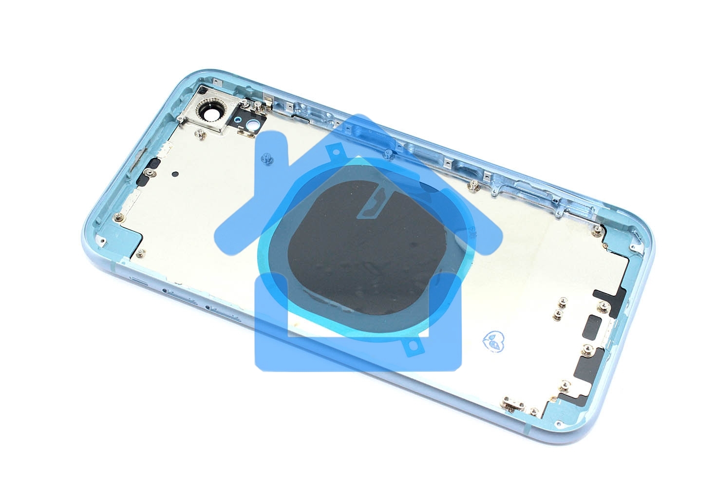 Задняя крышка (корпус) в сборе с рамкой для Apple iPhone XR blue
