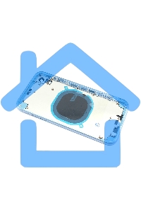 Задняя крышка (корпус) в сборе с рамкой для Apple iPhone XR blue