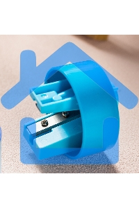 Точилка для карандашей ручная Deli EH558, 1 отверстие, пластик, ассорти