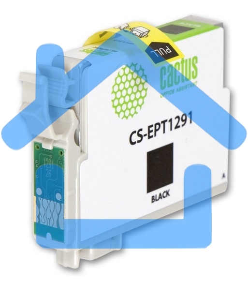 Картридж струйный Cactus CS-EPT1291 (T1291) черный (15 мл) для Epson Stylus Office B42/BX305/BX305F/BX320/BX525/BX625/SX420/SX425/SX525/SX620