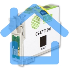 Картридж струйный Cactus CS-EPT1291 (T1291) черный (15 мл) для Epson Stylus Office B42/BX305/BX305F/BX320/BX525/BX625/SX420/SX425/SX525/SX620