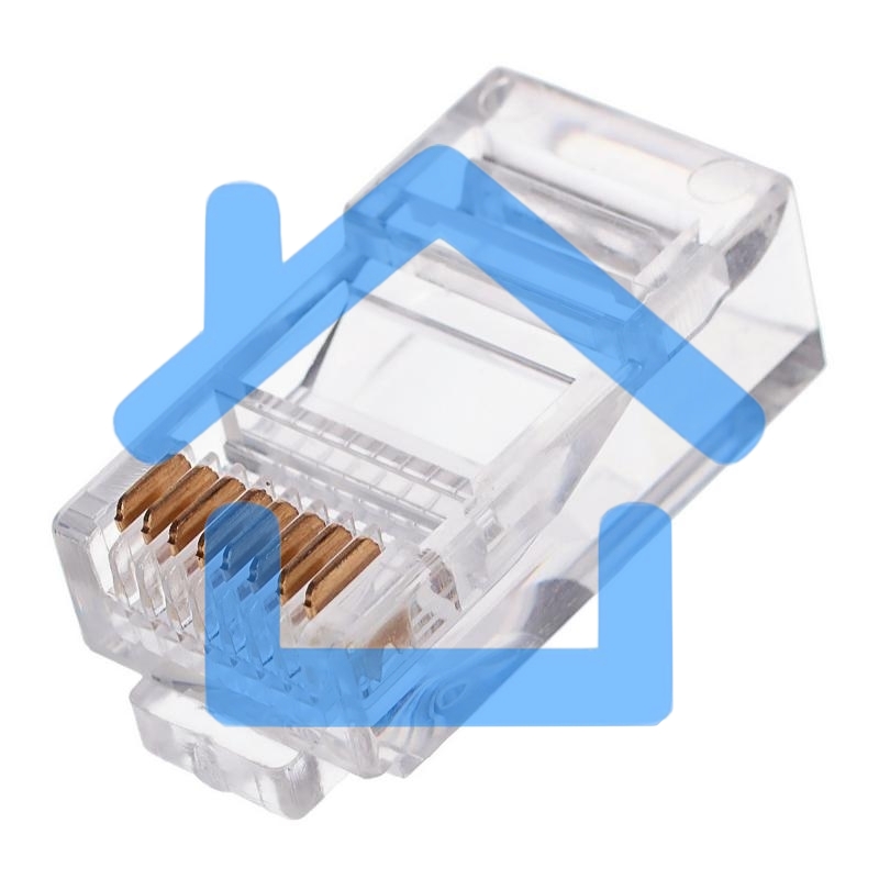 Вилка RJ-45 (8P8C) PLUG3UP6/10 универсальная кат.5e, контакты 6 микродюймов