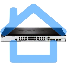 Коммутатор управляемый 2 уровня D-Link DES-3200-28/C1A с 24 портами 10/100BASE-T + 2 комбо-портами 1000Base-T/SFP