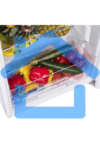 Холодильник Maunfeld MFF143W белый двухкамерный 170/41л морозилка снизу