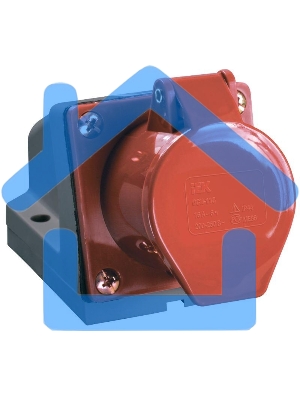 Розетка 124 стационарная 3Р+РЕ 32А 380В IP44 ИЭК