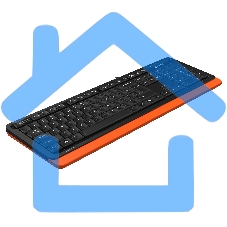 Клавиатура A4Tech Fstyler FKS10 проводная, USB, черный/оранжевый