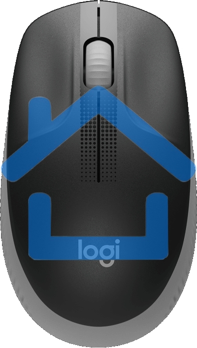 Мышь беспроводная Logitech M190 черный/серый, 1000 dpi, радиоканал, USB, кнопки - 3