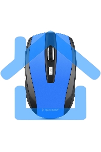 Мышь беспроводная Gembird MUSW-330-1 синий, 2400 dpi, радиоканал, USB, кнопки - 6