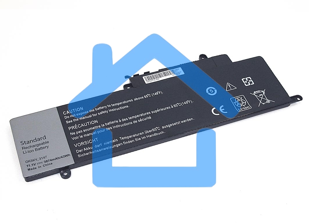 Аккумуляторная батарея для ноутбука Dell 3147 11.1V 43Wh черный OEM
